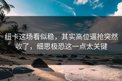 纽卡这场看似稳，其实高位逼抢突然收了，细思极恐这一点太关键
