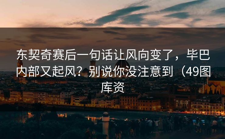 东契奇赛后一句话让风向变了,毕巴内部又起风?别说你没注意到(49图库资 东契奇赛后一句话让风向变了,毕巴内部又起风?别说你没注意到(49图库资